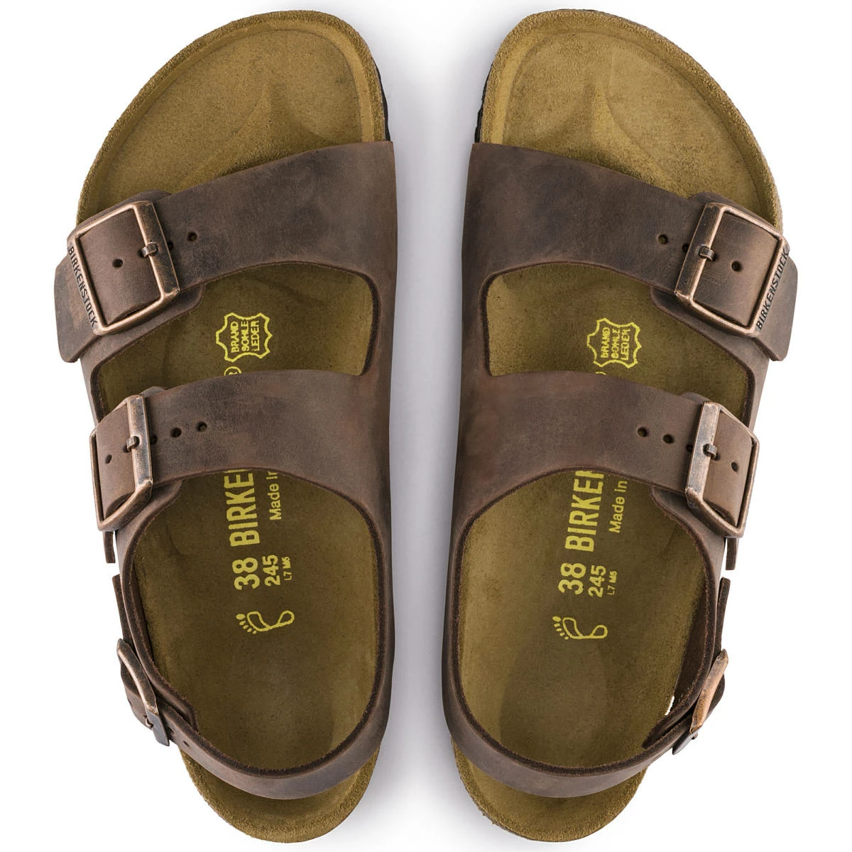 Men's Birkenstock Milano Habana Oiled Leather BIRK-34871 - Image 2